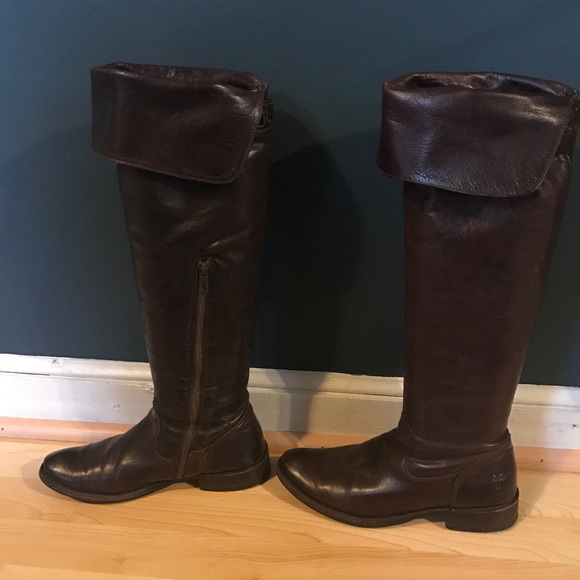 Frye Shirley riding boot size 7.5 brown - Picture 2 of 8